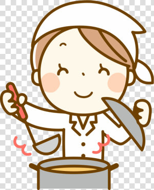 Woman Cooking   給食 調理 員 イラスト  HD Png Download