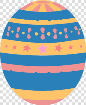 Easter Eggs Clip Art 3 Image   Easter Egg Art Orange And Blue  HD Png Download