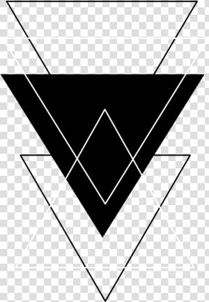 Triangle Black White Png Tumblr Freetoedit   Triangle Black And White  Transparent Png