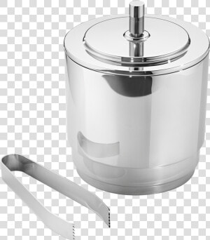 Manhattan Ice Bucket With Tongs   Georg Jensen Manhattan Ice Bucket  HD Png Download