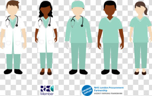 Nursing Clipart Healthcare Team   Cartoon Healthcare Team  HD Png Download