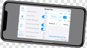 Scenic Motorcycle Navigation App   Smartphone  HD Png Download