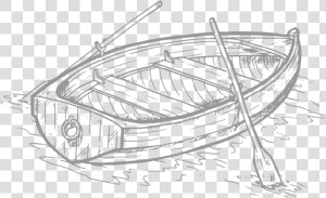 Rowboat 01   Sketch  HD Png Download