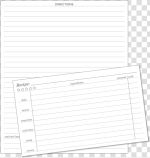 Recipe Card Png  Transparent Png