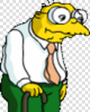 Tapped Out Wiki   Old Guy From Simpsons  HD Png Download