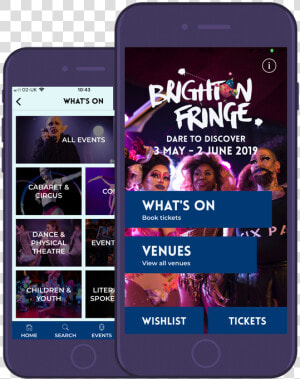 Brighton Fringe Iphone Mockup  HD Png Download