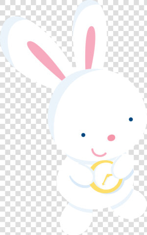 Rabit With Clock   Coelhinho No Pais Das Maravilhas Png  Transparent Png