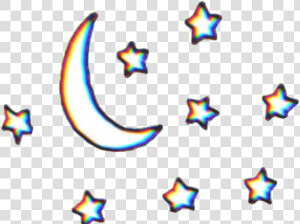  aesthetic  tumblr  aesthetictumblr  moon  stars  cute   Transparent Moon And Stars  HD Png Download