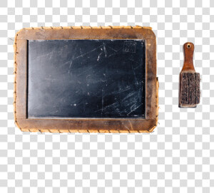 Slate Chalkboard With Felt Eraser   Wood  HD Png Download