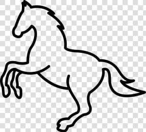 Jumping Tennessee Walking Horse Arabian Horse Equestrian   Jumping Horse Outline  HD Png Download