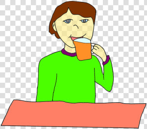 Orange Juice  The Drink  Cup  Boy  Man  Drinking  Beer   Drinking From Cup Clipart  HD Png Download