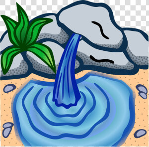 Fountain  Water  Water Spring   Spring Water Clipart  HD Png Download