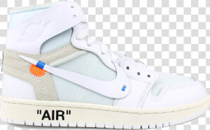 Nike X Off White Air Jordan 1 Nrg   Nike Air Jordan 1 Off White Background Transparent  HD Png Download