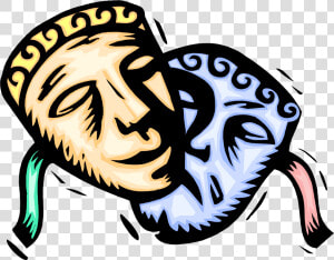 Greek Theater Masks Png   Transparent Cartoons   Greek Theatre Clip Art  Png Download