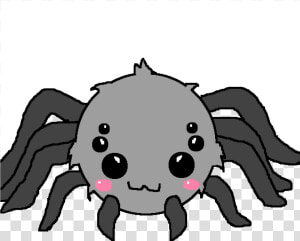 Spiders Clipart White Eye   Cartoon Spider Clipart Black And White  HD Png Download