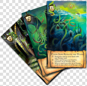 Lr Cardfan   Lost In R Lyeh Board Game  HD Png Download