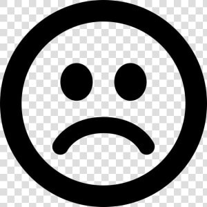  sad  negro  signo  simbolo  carita  triste  emoticon   Positive Icon  HD Png Download