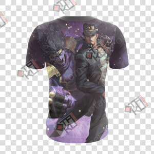 Jojo’s Bizarre Adventure Jotaro Kujo And Star Platinum   Evangelion Eva 01 Hoodie  HD Png Download