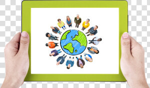 Diverse People On A World  HD Png Download