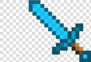 Minecraft Enchanted Diamond Sword Png  Transparent Png