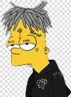  freetoedit  bartsimpson  xxxtentacion  freetoedit   Xxxtentacion Bart Simpson Drawing  HD Png Download