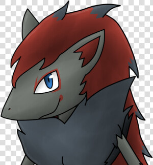 Zoroark Headshot   Cartoon  HD Png Download