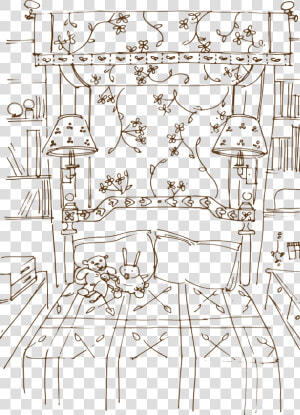 Daybed Sketch   Illustration  HD Png Download