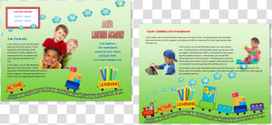 Day Care Flyers Png   Child Care Brochure  Transparent Png