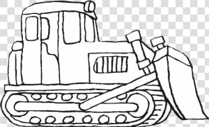 Bulldozer Colouring In Kids   Bulldozer Coloring Pages  HD Png Download