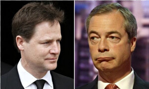 Nick Clegg Vs Nigel Farage   Nigel Farage As A Frog  HD Png Download