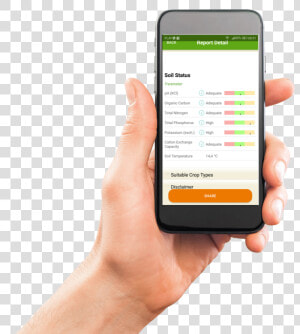 Smartphone Soilcares Result2   Iphone  HD Png Download