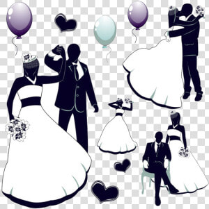 Wedding Invitation Bride Illustration   عکس شعر عروس داماد  HD Png Download