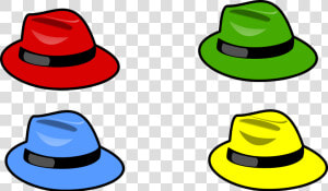 Six Thinking Hats Clothing Clip Art   6 Thinking Hats Png  Transparent Png