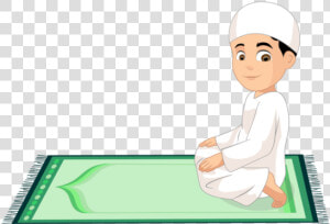 Transparent Salah Islam Prayer Cartoon For Ramadan  HD Png Download