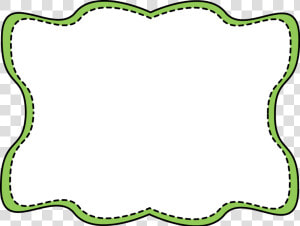 Green Wavy Border   Black And Green Frame  HD Png Download