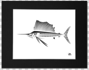 Sailfish Black And White  HD Png Download