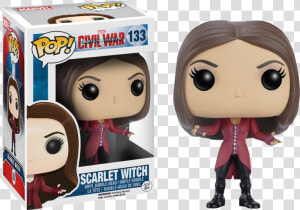 Funko Pop Scarlet Witch Civil War  HD Png Download