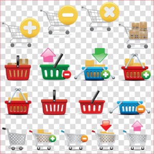 Vector De Carrito Compras Y Cestas De Ecommerce   Shopping Cart Icon  HD Png Download