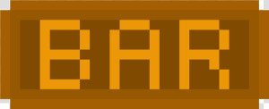 Bar Sign Png   Wood  Transparent Png