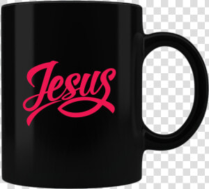 Jesus Fish Ceramic Black Coffee Mug   Mug  HD Png Download