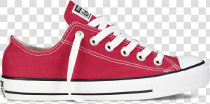 All Star Converse Classic In Red Casual Shoe   Red Low Top Converse Womens  HD Png Download