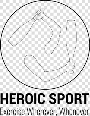 Heroic Sport Logo Outline   Line Art  HD Png Download