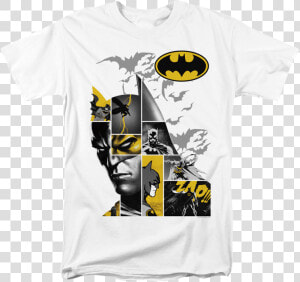 Caped Crusader Collage Batman T shirt   Dc Comics Batman Sweatshirt  HD Png Download