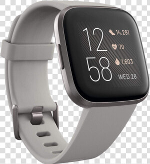 Fitbit Versa 2 Gray  HD Png Download