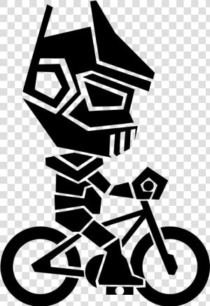 Robot Riding A Bike   Robot Cycle Drawing  HD Png Download