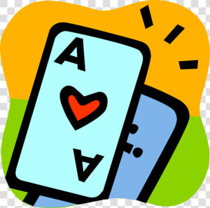 Vector Illustration Of Ace Of Hearts Casino And Gambling  HD Png Download