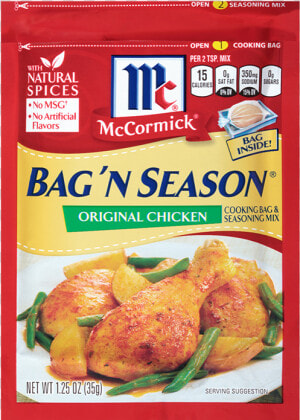 Bag N Season Chicken   Mccormick Bag N Season  HD Png Download