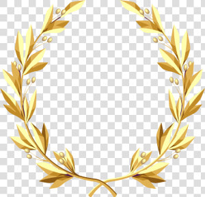 Laurel Wreath Transparent   Gold Laurel Wreath Transparent  HD Png Download