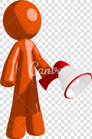 Megaphone Clipart Man   Canva  HD Png Download