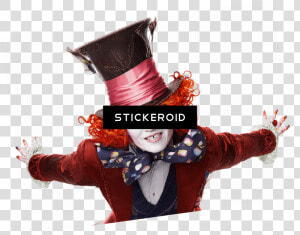 Johnny Depp Alice In Wonderland Close Up   Alice Through The Looking Glass Background  HD Png Download